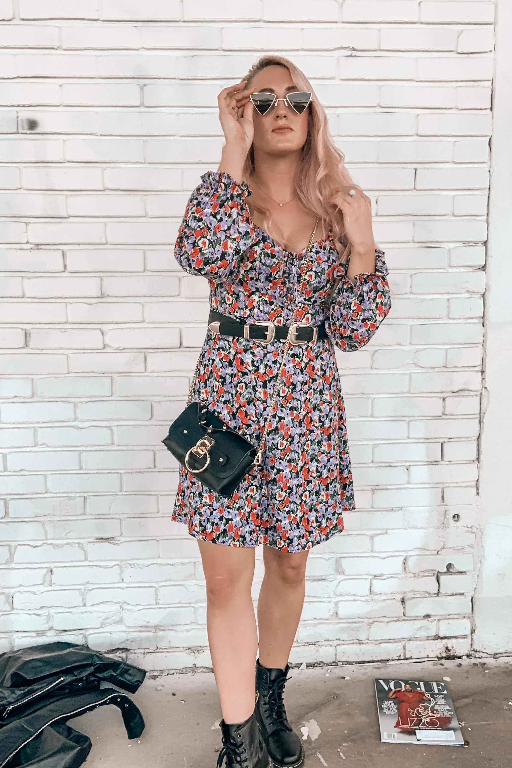 Walk My Way Long Sleeve Floral Dress