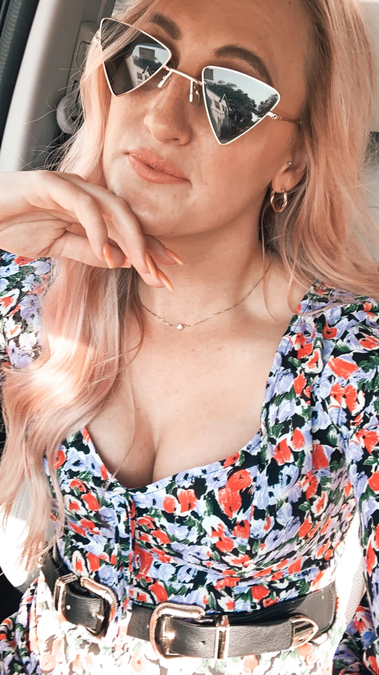 Walk My Way Long Sleeve Floral Dress