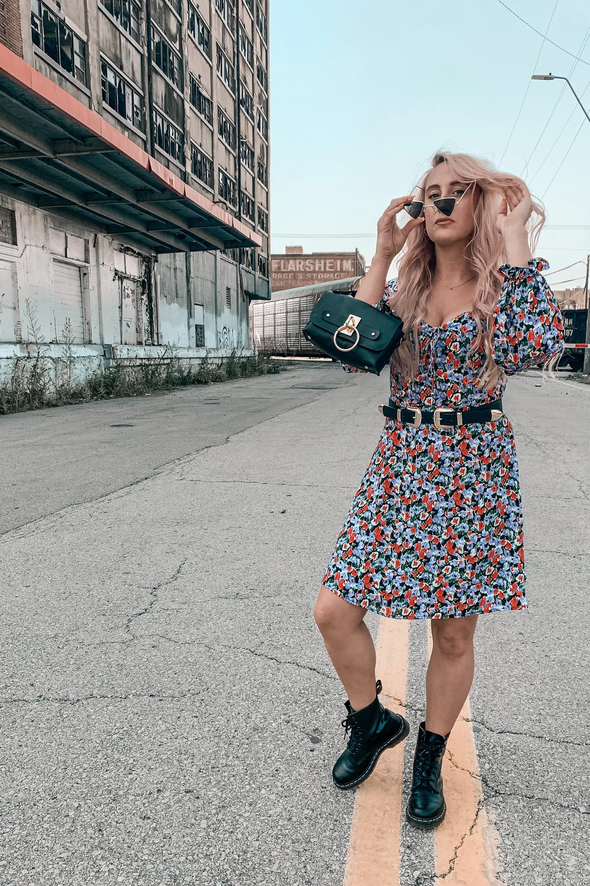 Walk My Way Long Sleeve Floral Dress