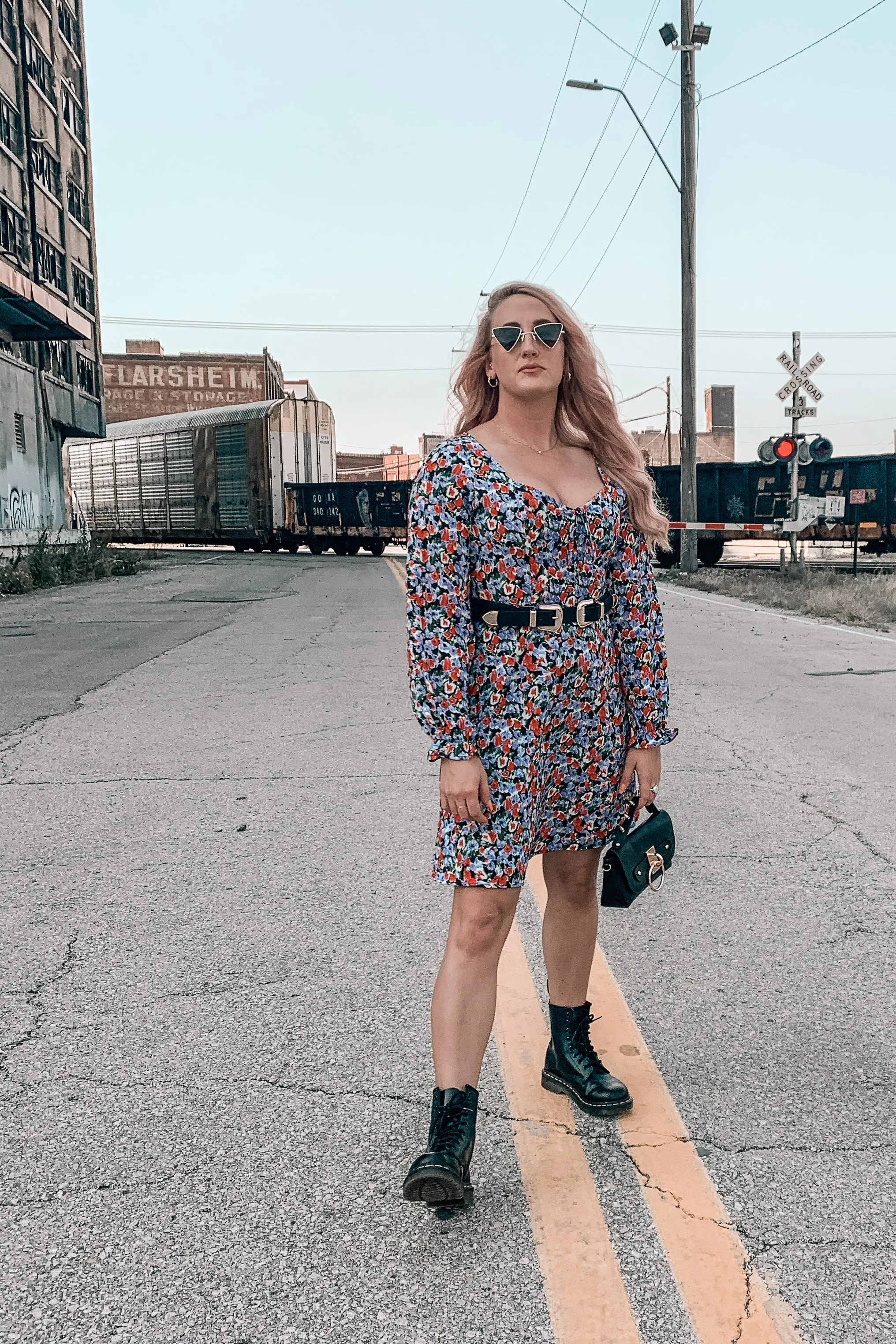 Walk My Way Long Sleeve Floral Dress